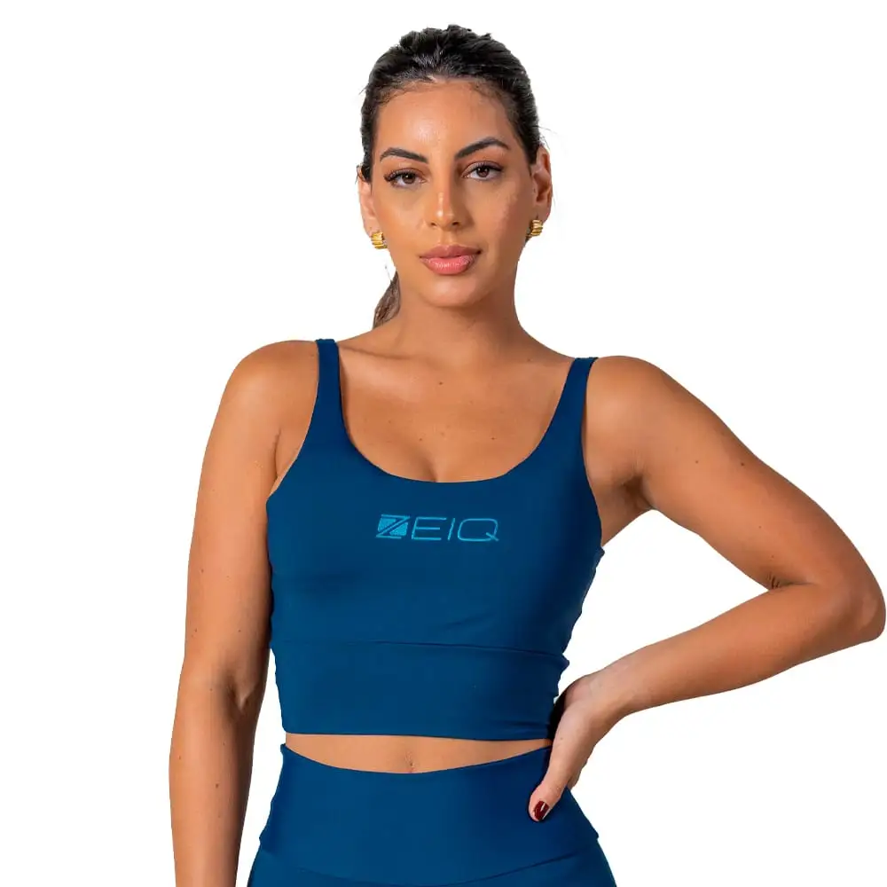 Top Cropped Basic Marinho Zeiq