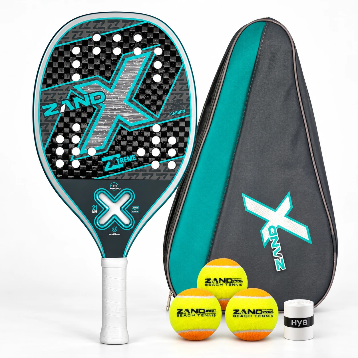 Raquete Beach Tennis Zand Z Xtreme 2026/2027 Carbono 12K