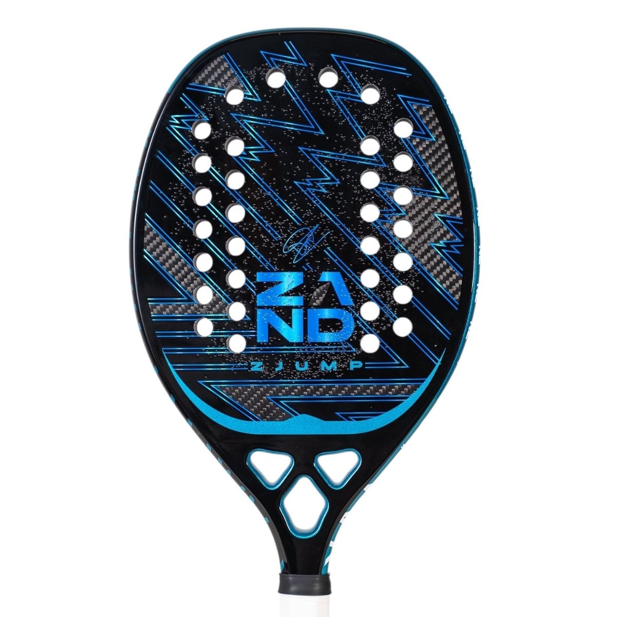 Raquete Beach Tennis Zand Z Jump 2026 Carbono 3K — Veja de perto