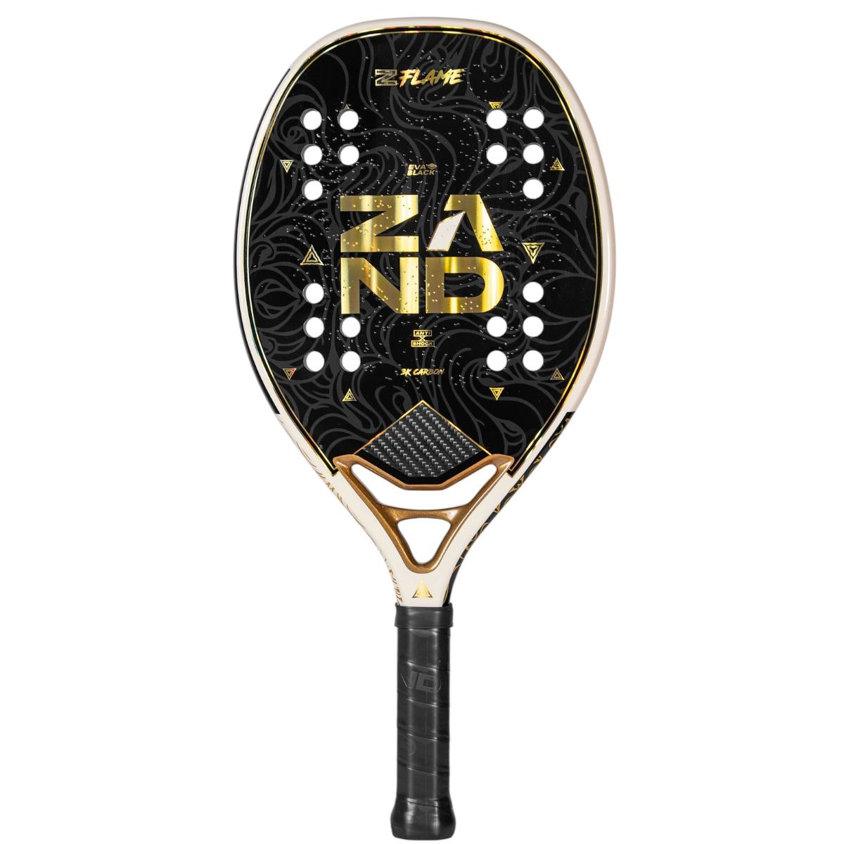 Raquete Beach Tennis Zand Z Flame 2027 Carbono 3K