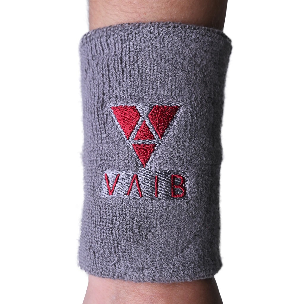 Munhequeira Vaib Cinza e Vermelha