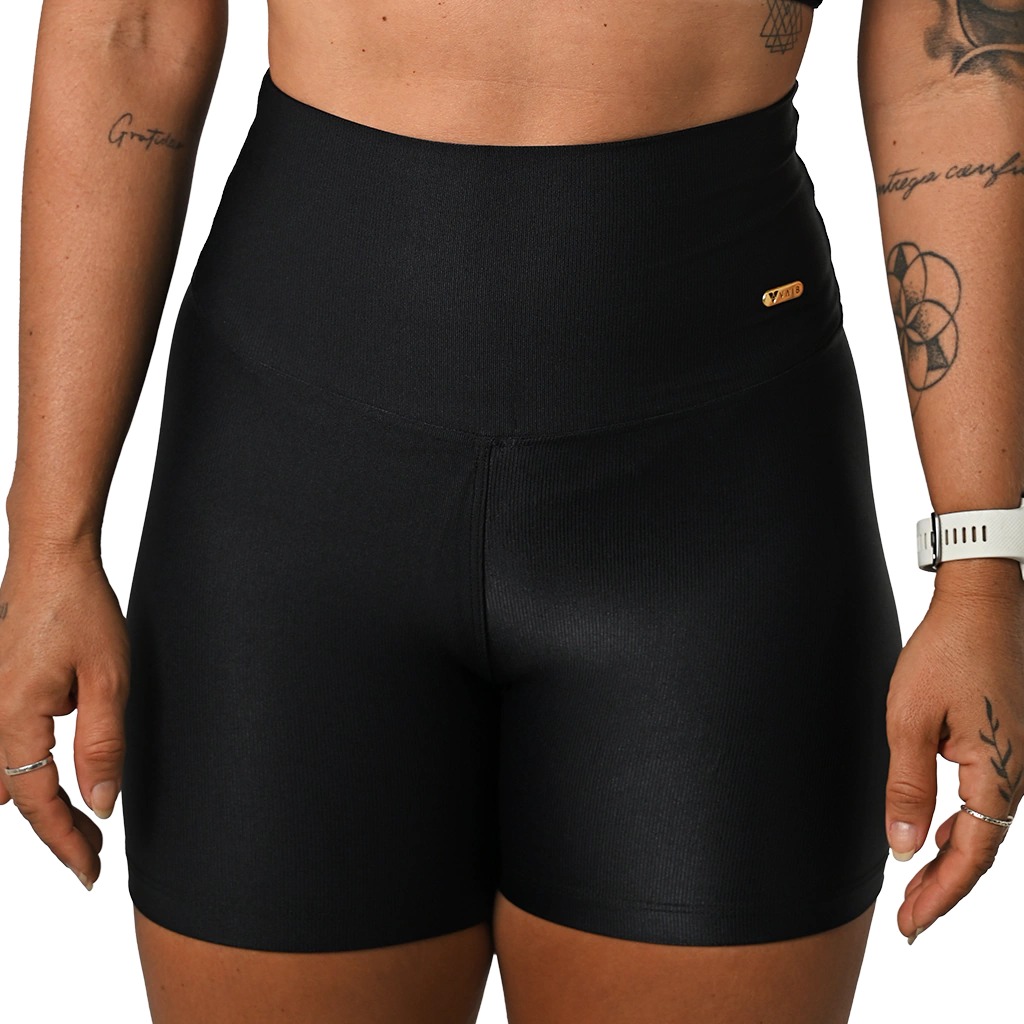 Short Wonder Preto e Dourado Vaib